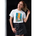 thumbnail image 2 of Pastell Blond Woman T-shirt Women's -Hulya Ozdemir Designs, Female Large, 2 of 4