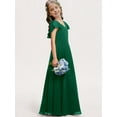 thumbnail image 4 of Sherrylily Kids Girl Bridesmaid Dresses Chiffon Flower Long Party Pageant Gowns Dress, 4 of 5