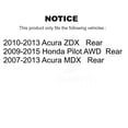 thumbnail image 2 of Kugel Rear Wheel Bearing Hub Assembly 70-512342 for Car Honda Pilot Acura MDX ZDX, 2 of 11