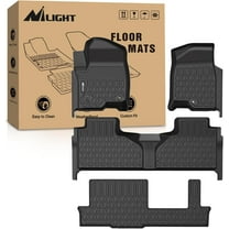 Nilight TPE Floor Mats for 2021 2022 2023 2024 2025 Chevy Chevrolet Tahoe GMC Yukon Cadillac Escalade Bench Seating, All Weather Custom Fit Heavy Duty Floor Liners
