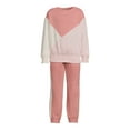 thumbnail image 5 of Wonder Nation Girls Fleece Pullover Top and Joggers Set, 2-Piece, Sizes 4-18 & Plus, 5 of 5