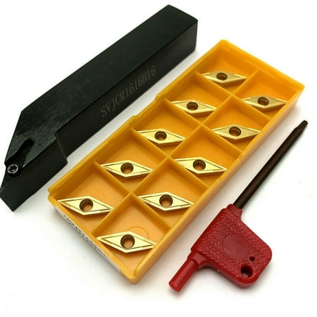

SVJCR1616H16 16mm Lathe Turning Tool holder + VCMT160404 VCMT331 carbide inserts