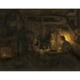 thumbnail image 2 of Rembrandt van Rijn 18x15 Gold Ornate Wood Frame and Double Matted Museum Art Print Titled - Philemon and Baucis (1658), 2 of 4
