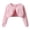 Pink1, variant on Girls Cardigan Long Sleeve Button Bow Trim Cropped Tops Casual Fashion Cardigans for Kids 1-13 Years