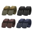 thumbnail image 1 of Cinturón de correas de nailon Zulema casual Deportes Hebilla de liberación rápida Jeans Correa de cinturón 8 piezas, 1 of 8