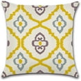 thumbnail image 4 of Pillow Covers 18x18 Set of 4, Modern Sofa Throw Pillow Cover, Decorative Home Outdoor Linen Fabric Geometric Pillow Case for Couch Bed Car 45x45cm(Style5, Yellow), 4 of 6