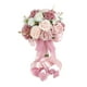 thumbnail image 2 of Ramo de novia de rosas, flores artificiales, decoración, flores de seda, novia creativa, 2 of 9