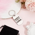 thumbnail image 4 of 1pc Keepsake Keychain Stainless Steel Keychain Word Key Ring Memorial Aircraft Charm 1pc Stainless Steel Color Stainless Steel, 4 of 9