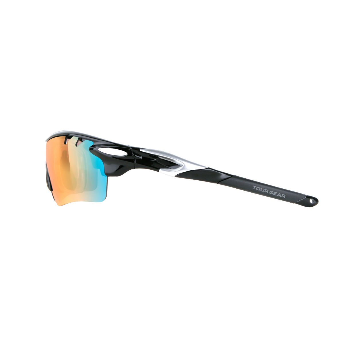 NEW Tour Gear Gloss Black Interchangeable Golf/Sports Sunglasses w/5 Lenses - image 3 of 5