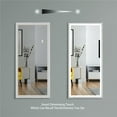 thumbnail image 2 of 22" x 48" Led Full-Length Luminous Mirror, Body Mirror With Antique White Frame, Smart Touch Button Control, Can Be Wall-Mounted Or Placed Against The Wall, 2 of 9