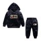 thumbnail image 1 of Sudadera Para Niños Pequeños, Telas De Terciopelo Para Bebés, Abrigo, Pantalones, Conjunto De 2 Uds, Suéter Para Niños, Niñas, Negro Odeerbi LM103-1440, 1 of 9