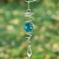 thumbnail image 1 of Electroplated Pendant Wind Chime Pendant Rotating Wind Tail Double Spiral Small Crystal Pendant, 1 of 3