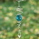 thumbnail image 2 of Colgante electrochapado Campana de viento Colgante giratorio Cola de viento Doble espiral Pequeño colgante de cristal, 2 of 3
