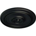 thumbnail image 3 of 54"OD x 4 7/8"P Large Classic Ceiling Medallion (Fits Canopies up to 13 1/2"), Hand-Painted Steel Gray, 3 of 6