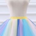 thumbnail image 6 of BOBOGOJP Girls Rainbow Flower Tulle Skirt Toddler Tutu Girls Clothes Light Blue for Size 0-12 Months, 6 of 6