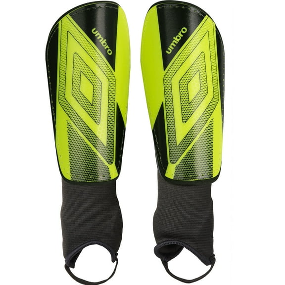 Umbro Ceramica Adult Stirrup Soccer Shin Guards, Bright Yellow
