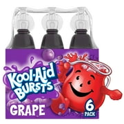 Kool Aid Bursts Grape Kids Drink, 6 ct Pack, 6.75 fl oz Bottles