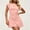 Pink, variant on QUNYINEY Mini Womens Dresses Summer A Line Sleeveless T-Shirt Dress Solid Casual Crew Neck Pleated Loose Fit Dresses