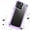 Purple, variant on For Apple iPhone 16 (6.1") Hybrid Transparent Rubber with Metal Buttons & Camera Edges Hard TPU Corner Bumper Cover ,Xpm Phone Case [ Red ]