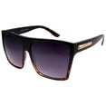 thumbnail image 1 of grinderPUNCH Large Retro Style Square Aviator Polycarbonate Flat Top Sunglasses, 1 of 5