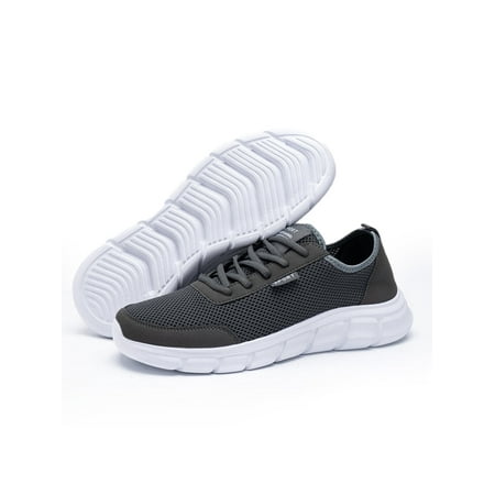 

Men s Extra Wide Sneakers Comfor Walking Running Non Slip Lace Up Sport Casual Athletic Shoes Black Size 7-14