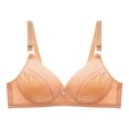 thumbnail image 1 of Womans Embroidered Glossy Comfortable Breathable Bra Underwear No Rims, 1 of 8