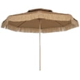 thumbnail image 1 of Outsunny Parasol de Patio Tiki en Chaume de 10 Pi, Parasol Extérieur UPF30+, 1 of 10