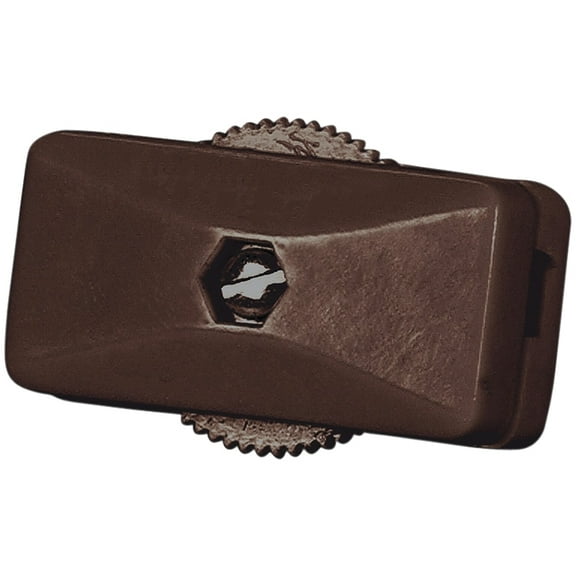 Eaton Wiring Devices BP410B-SP-L Cord Switch, 3 A, 120 V, Screw Terminal, Brown