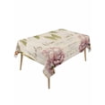 thumbnail image 2 of Spring Hydrangea Floral Tablecloth Rectangle Table Cloths 54x108, Waterproof Tablecloth Outdoor Table Cloth, Vintage Botanical Flowers Washable Table Cover for Kitchen Dinning Party, 2 of 8