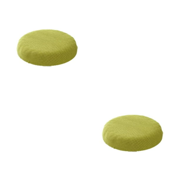 Naiovety Fundas de asiento de cojín con taburetes de impermeabilización que se adaptan a la mayoría de los taburetes Cojines de taburete de verde amarillo 2Conjunto