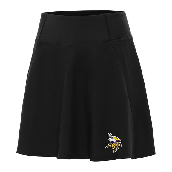 Women's Antigua Black Minnesota Vikings Chip Skort