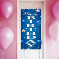 thumbnail image 6 of Blue Happy Birthday Banner with Balloon Star Elements Backdrop Party Supplies for Birthday Party Photography Props Decors Celebration Events, 6 of 7