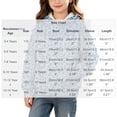 thumbnail image 3 of Spazoro Girls Hooded Sweatshirt with Pockets, Hooded Neck Long Sleeve Drawstring Leopard Print Warm Pullover Tops Casual Hoodies for School Blue Size 7, 3 of 9