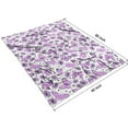 thumbnail image 4 of Purple Butterfly Flower Pattern Blanket,Comfortable Soft Flannel Throw Blanket,All Season,Warm Lightweight Blankets for Sofa Bed Couch Living Room Chair,60"x80", 4 of 4