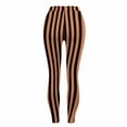 thumbnail image 6 of Guluxicc Halloween Leggings for Women Stretch Tummy Control High Rise Yoga Pants Striped Leggings, 6 of 7