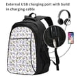 thumbnail image 2 of Yiaed Monkey Submarine Captain Print Laptop Backpack,Business Travel Durable Laptops Backpack with USB Charging Port,Water Resistant College Computer Bag, 2 of 5