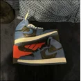 thumbnail image 1 of Size 7Y - Jo r-dan 1 Retro OG GS High Dark Marina Blue, 1 of 6
