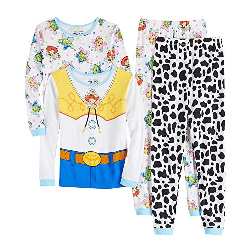 Toy Story Disney 4 Jessie Girls 4 Piece Pajama Set (8) - Walmart.com ...