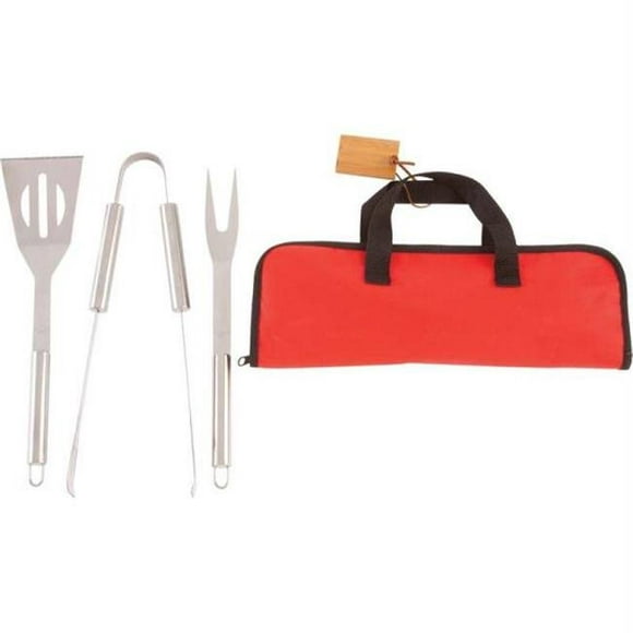 Chefmaster KTBQSS4B Chefmaster 4pc Stainless Steel Barbeque Tool Set