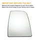 thumbnail image 3 of Unique Bargains 1 Pcs Repuesto de vidrio del espejo retrovisor derecho superior calefaccionado con cristal blanco y ajuste trasero para Ford Transit T150, 3 of 6