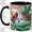 Black, variant on Red Cardinal Waterfall Coffee Mug, Cardinal Pair Mug, Morning Tea Cup for Home, Birds on Branch with Cherry Blossoms and Butterflies, Floral Bird Art, Kitchen Accent, Nature Lover