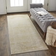 thumbnail image 2 of Feizy Home Collection 2.75' x 7.75' Gold and Gray Ornamental Rectangular Rug Runner, 2 of 4