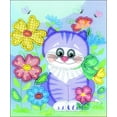 thumbnail image 2 of Kitten Stamped Cross Stitch Kit-6"X7", 2 of 2