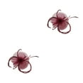 thumbnail image 2 of pitrice 1/2/3/5 Maille Fascinator Femmes Coiffe Prom Maquillage Nuptiale Scène Réglable Performance Photo Coiffe Fille Bande de Cheveux Vert 2PCS, 2 of 6