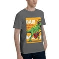 thumbnail image 2 of Bingfone Cool Dinosaur Playing Guitar Men'S Loose Fit Short-Sleeve Pocket T-Shirt, 2 of 7