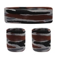 thumbnail image 1 of Sweatband Set 1 Headband And 2 Wristbands For Sports & More Sweat Bands for Hair, 1 of 2