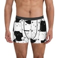thumbnail image 1 of Balery Doodle Cute Cat Calzoncillos bóxer para hombre, ropa interior de algodón suave y transpirable con cinturilla de nailon-Small, 1 of 5