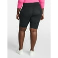 thumbnail image 5 of Terra & Sky Women's Plus Size Bike Shorts with Pocket, Sizes 0X-5X, 5 of 5
