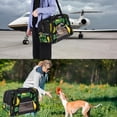thumbnail image 7 of Pear Premium Pet Travel Bag - Durable 900D Oxford Cloth, Sherpa Base, & Nylon Webbing - 17x10x11.8 in - Ideal for Dogs & Cats - Includes Convenient Features, 7 of 7
