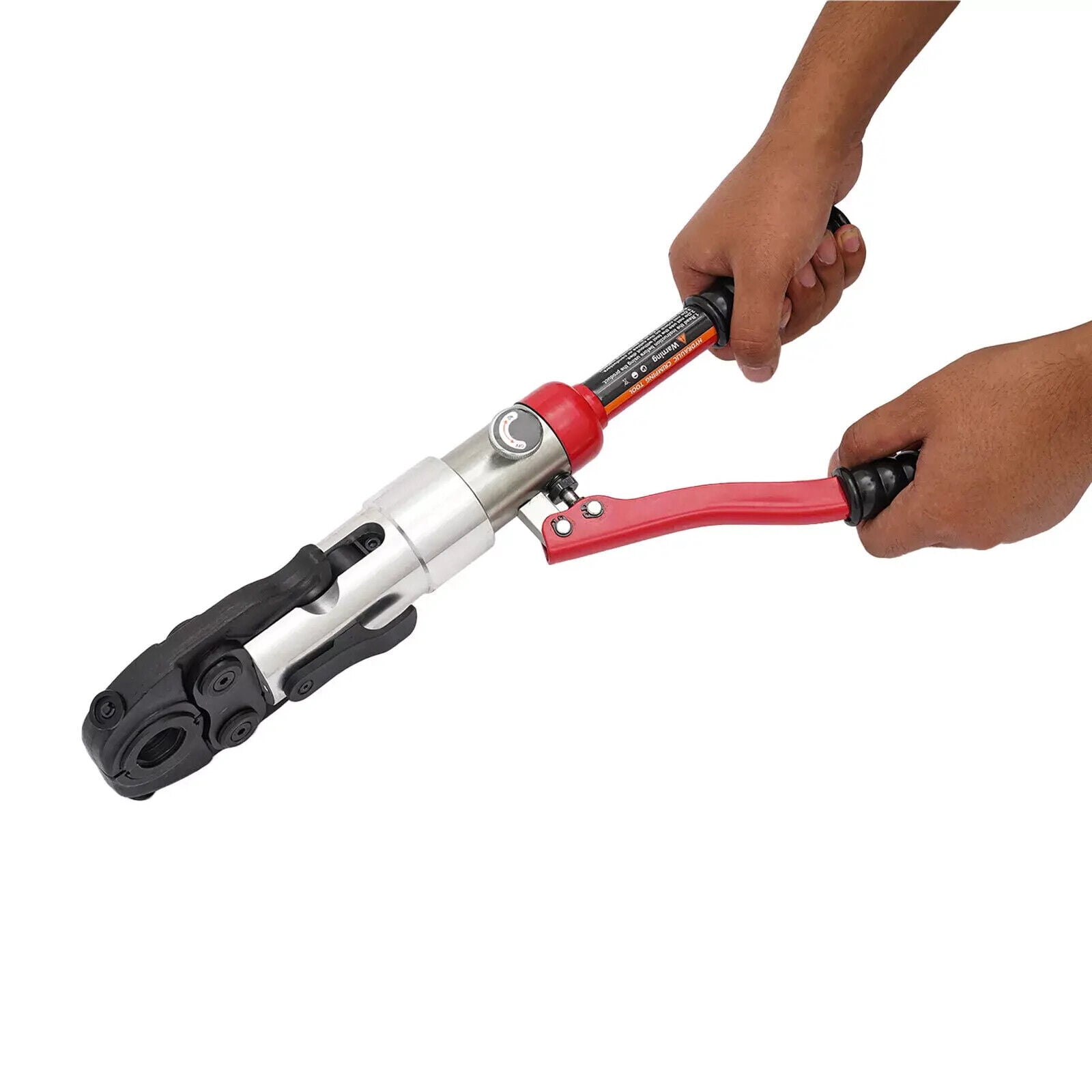 Hydraulic Pipe Crimper Pipe Press Crimping Tool Copper Tube Crimping Tool 1/2-1" Red